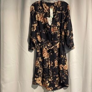 NWT Navy shirt dress size XL
